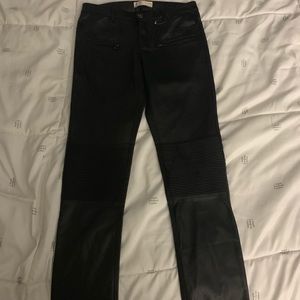 Pleather black pants